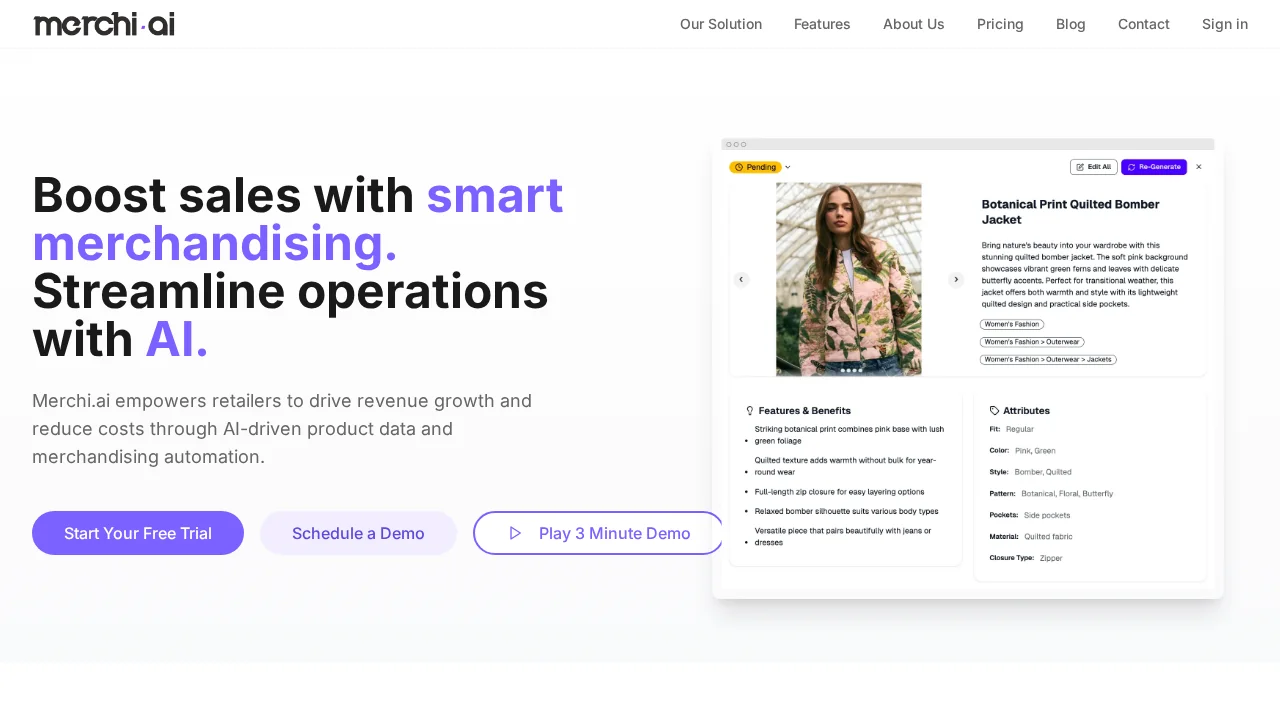 merchi.ai screenshot 1