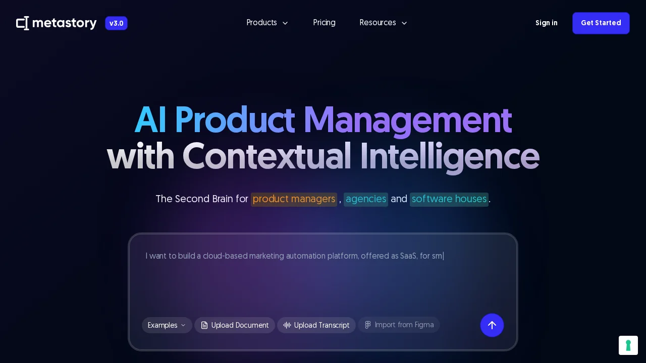 metastory AI screenshot 1