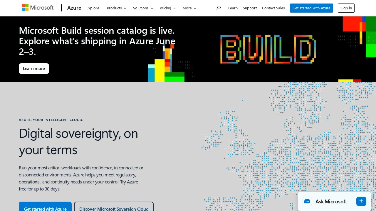 Microsoft Azure screenshot 1