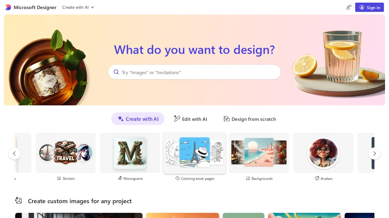 Microsoft Designer screenshot 1