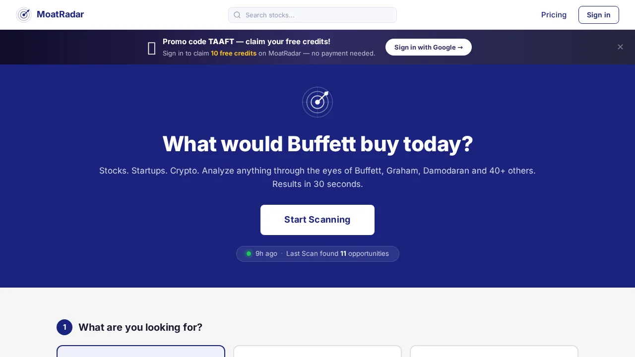 MoatRadar screenshot 1