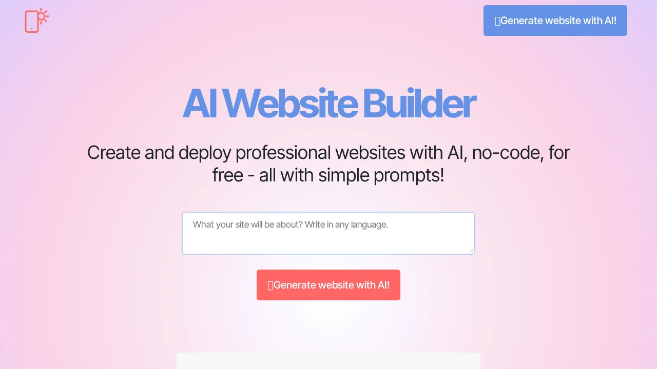 Mobirise screenshot 1