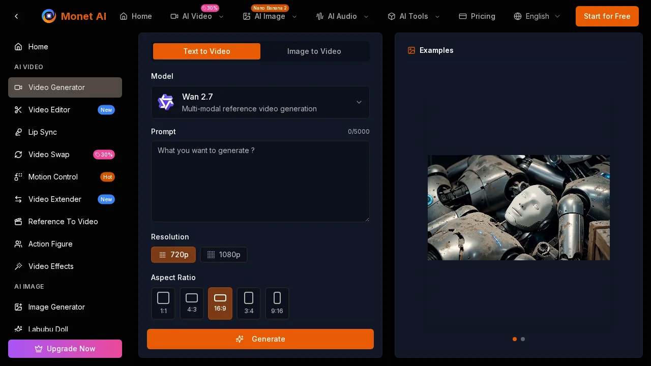 Monet AI Video Generator screenshot 1