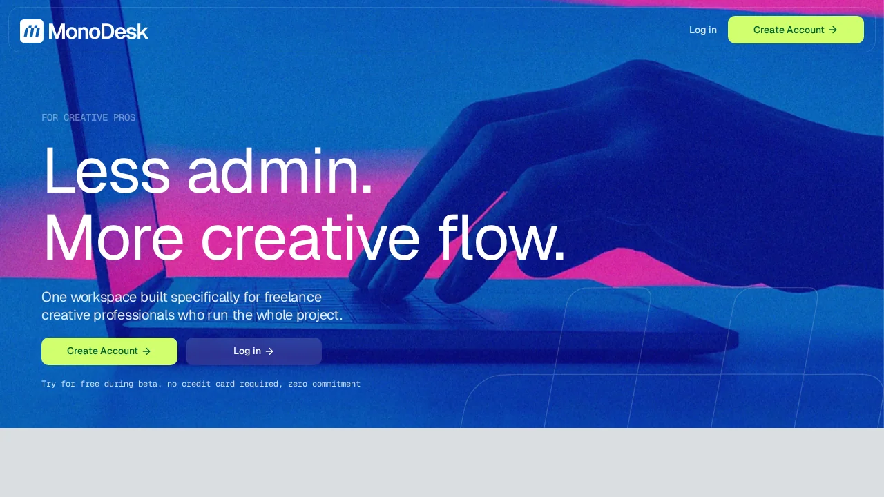 MonoDesk screenshot 1