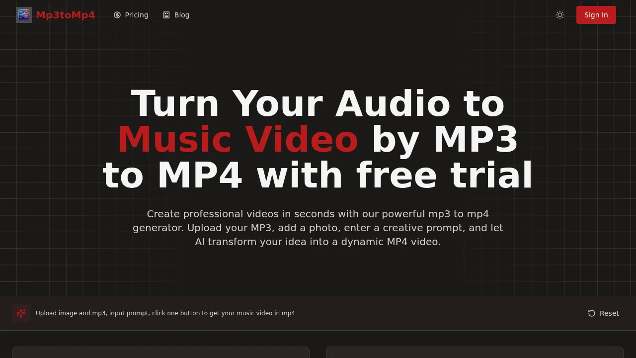 MP3 to MP4 AI screenshot 1