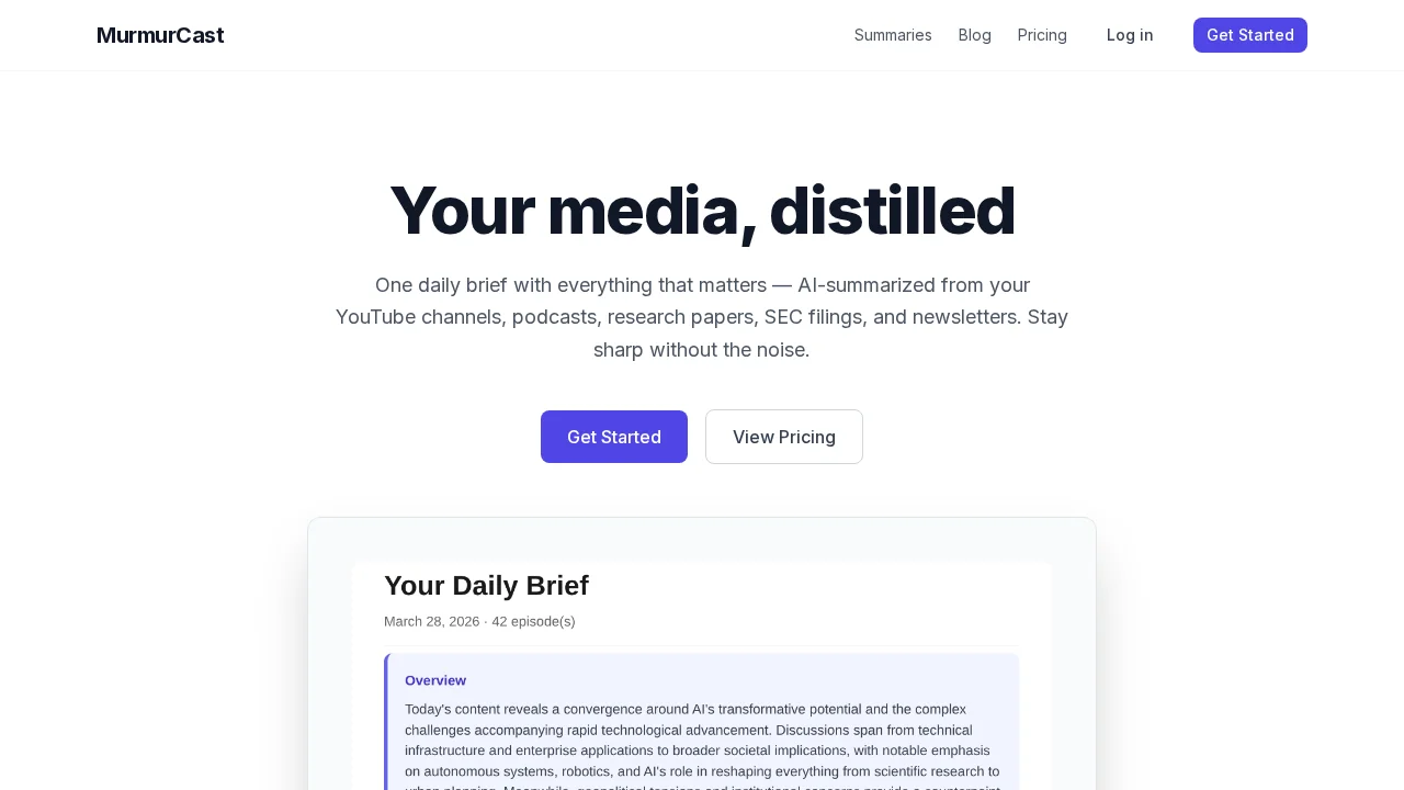 MurmurCast screenshot 1