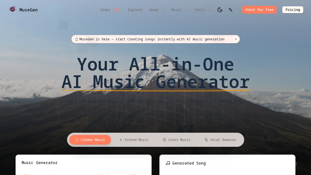 MuseGen screenshot 1