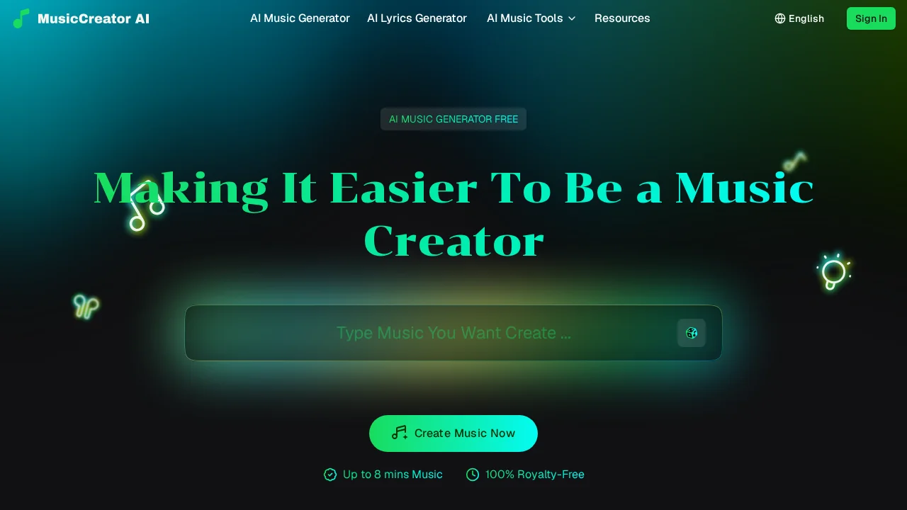 MusicCreator AI screenshot 1