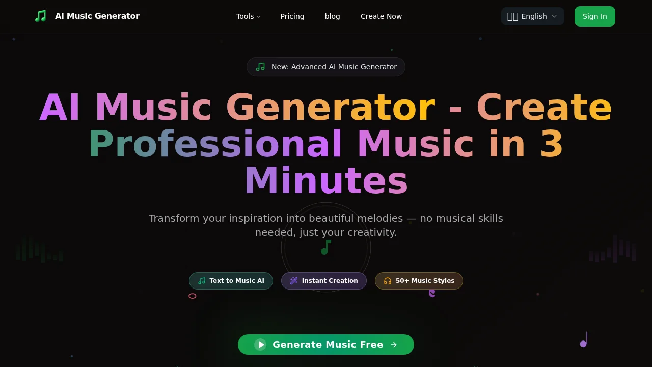 MusicGeneratorAI screenshot 1