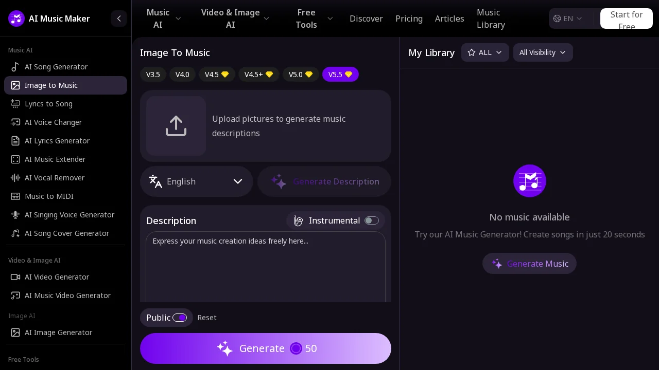 MusicMaker.im | Image to Music screenshot 1