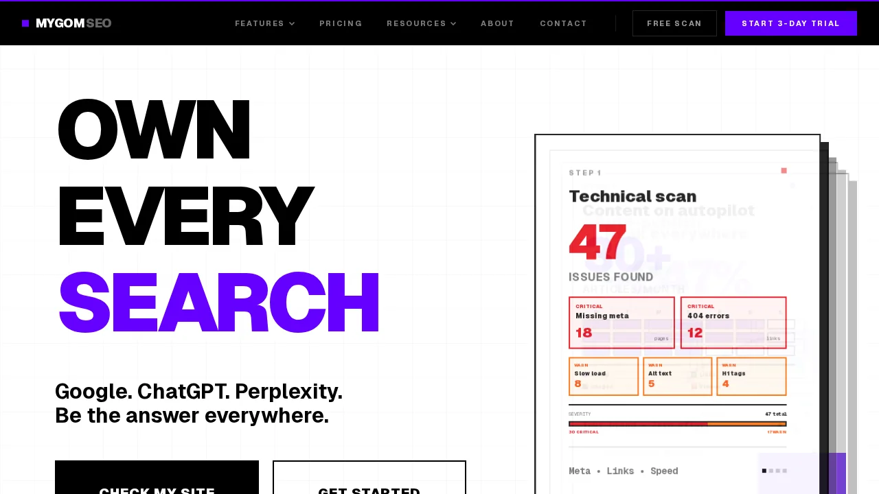 Mygom SEO screenshot 1