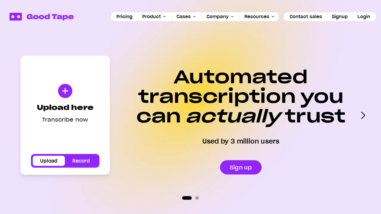Mygoodtape screenshot 1