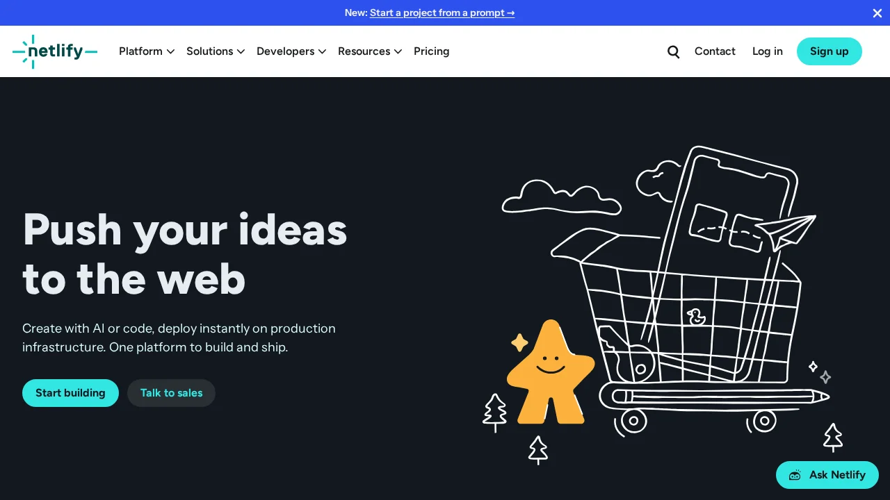Netlify screenshot 1