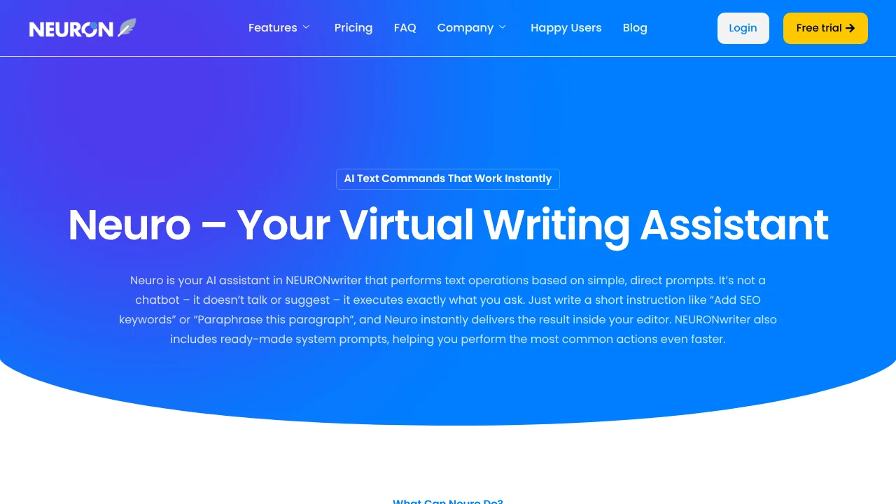 NeuronWriter screenshot 1