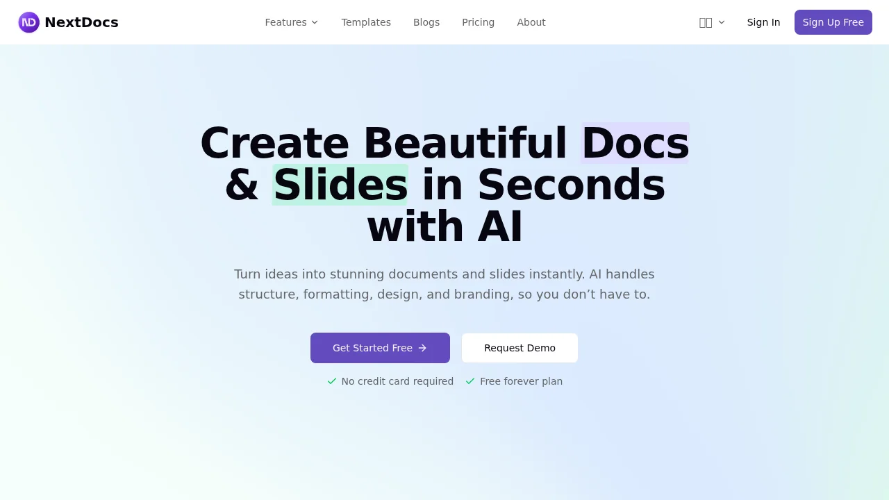 NextDocs.io screenshot 1
