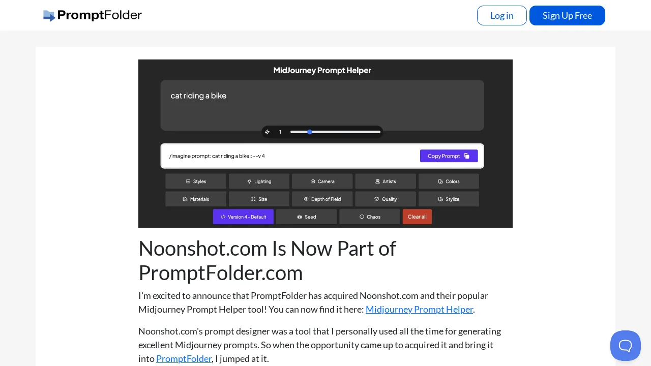Noonshot (PromptFolder) screenshot 1