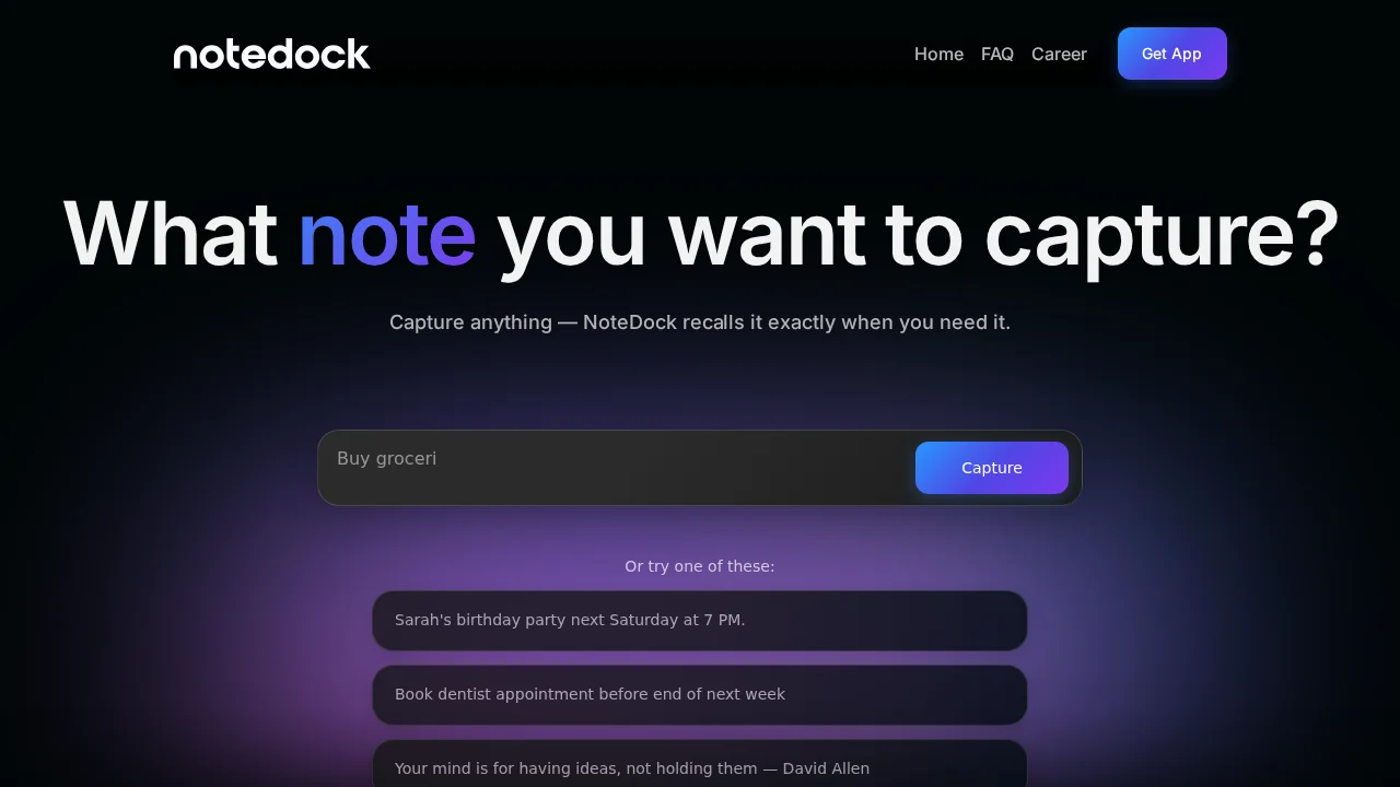NoteDock screenshot 1