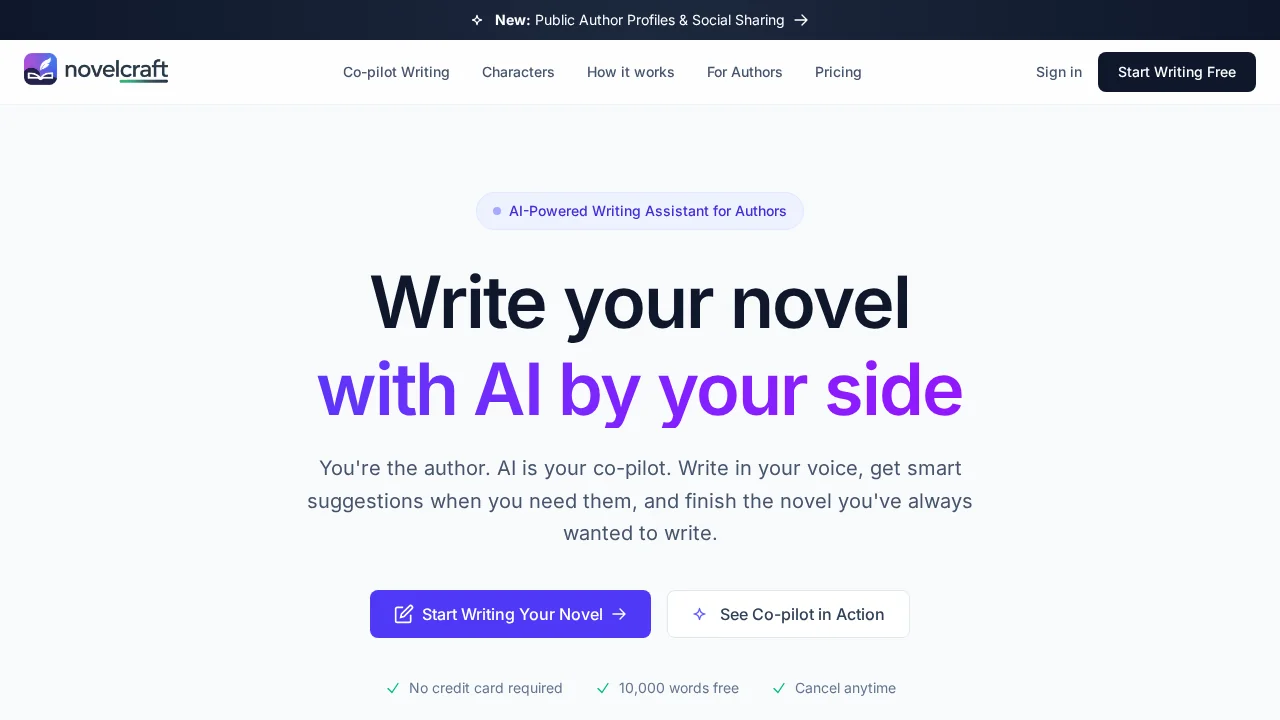 NovelCraft screenshot 1