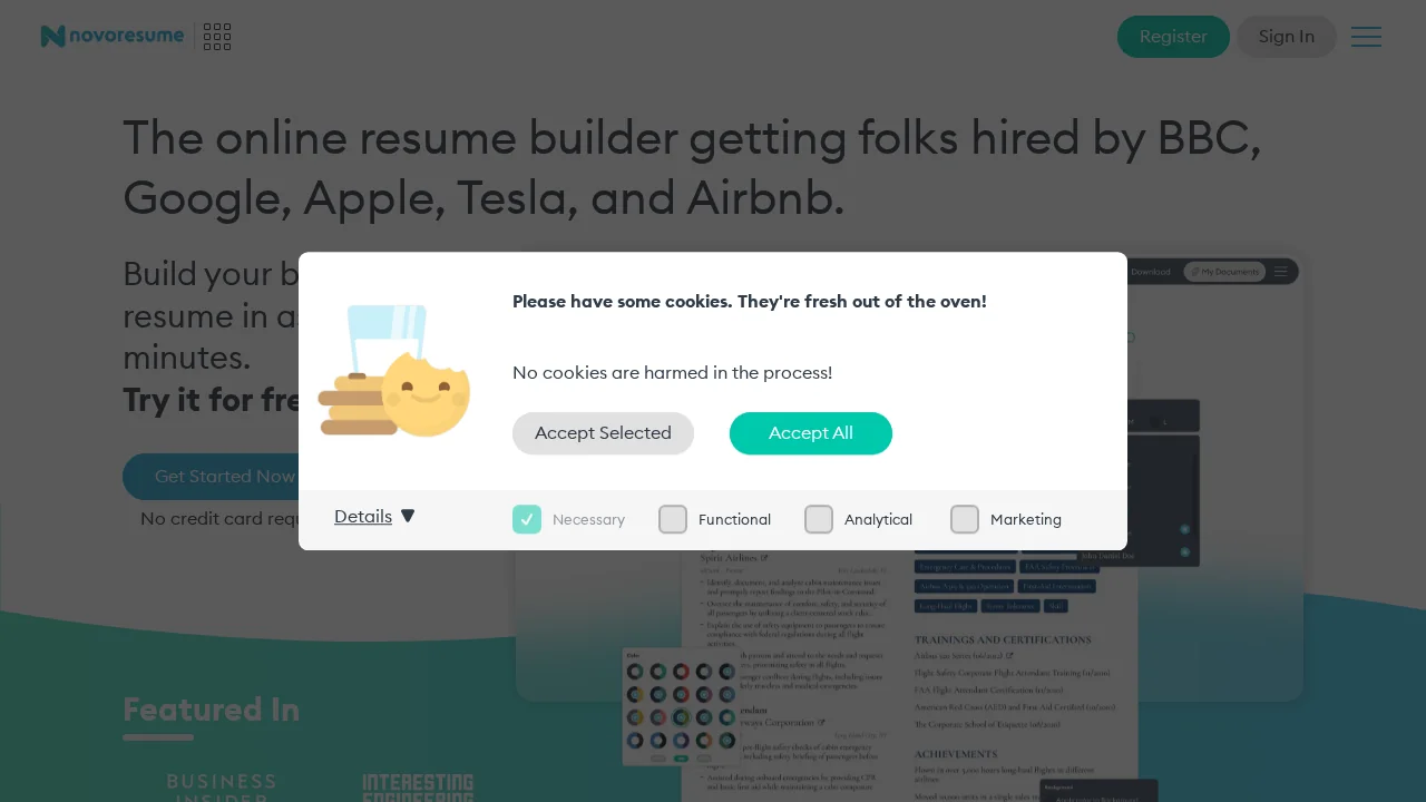 Novoresume screenshot 1