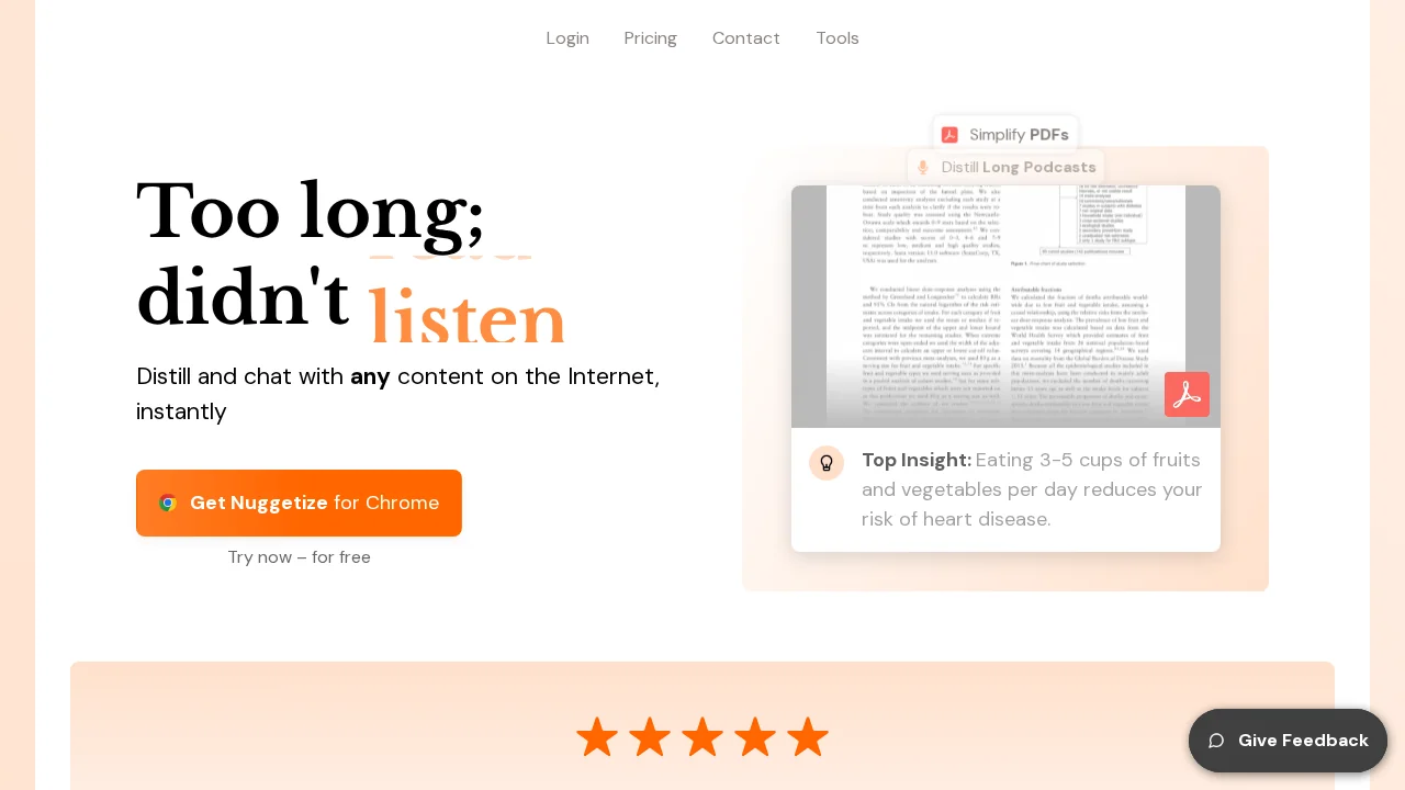 Nuggetize screenshot 1