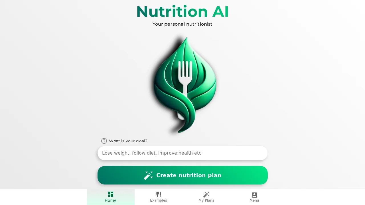NutritionAI screenshot 1