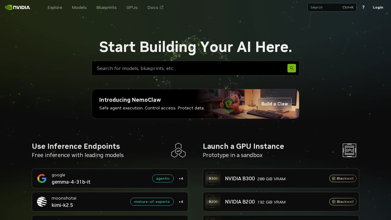 Nvidia Build screenshot 1