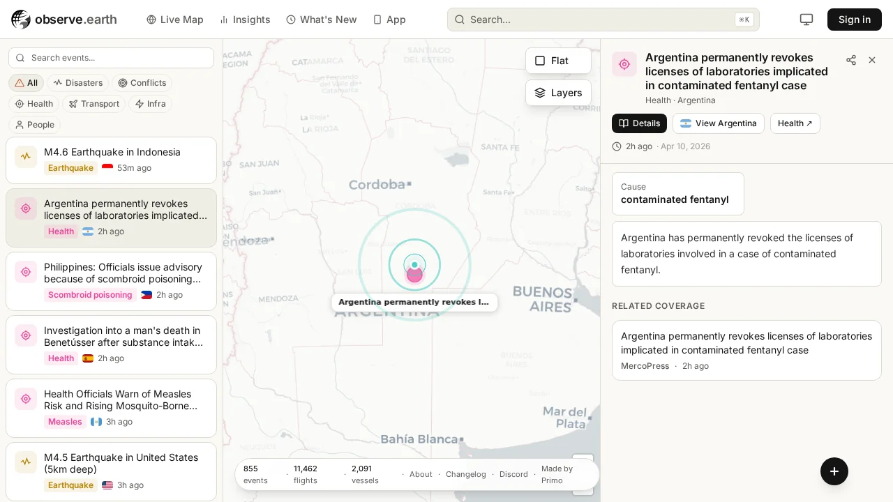 Observe Earth screenshot 1