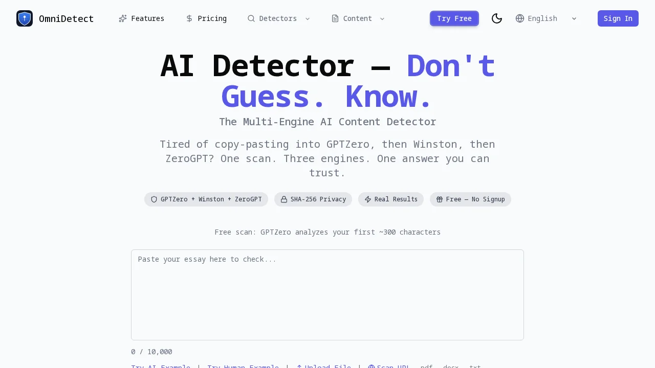 OmniDetect screenshot 1