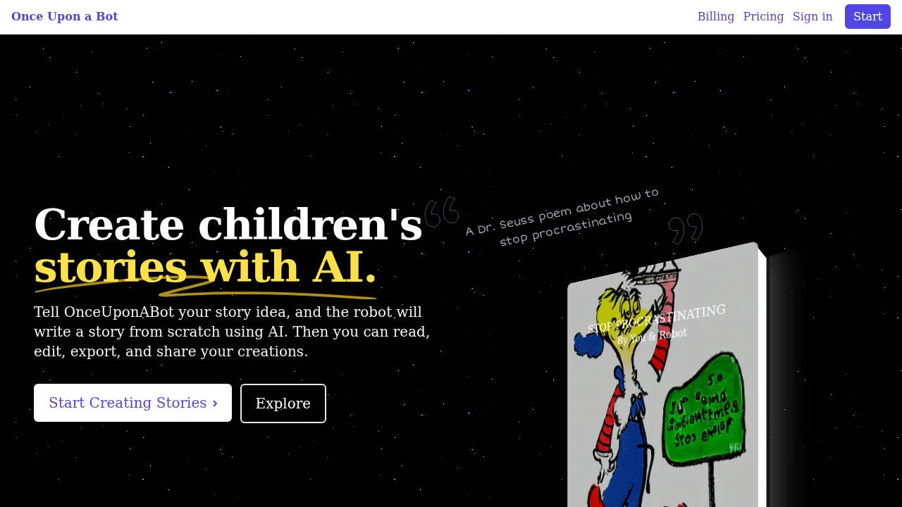 Once Upon A Bot screenshot 1