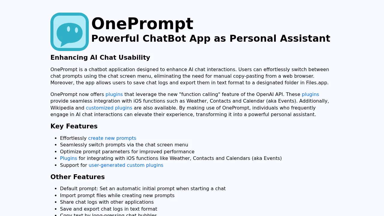 OnePrompt screenshot 1