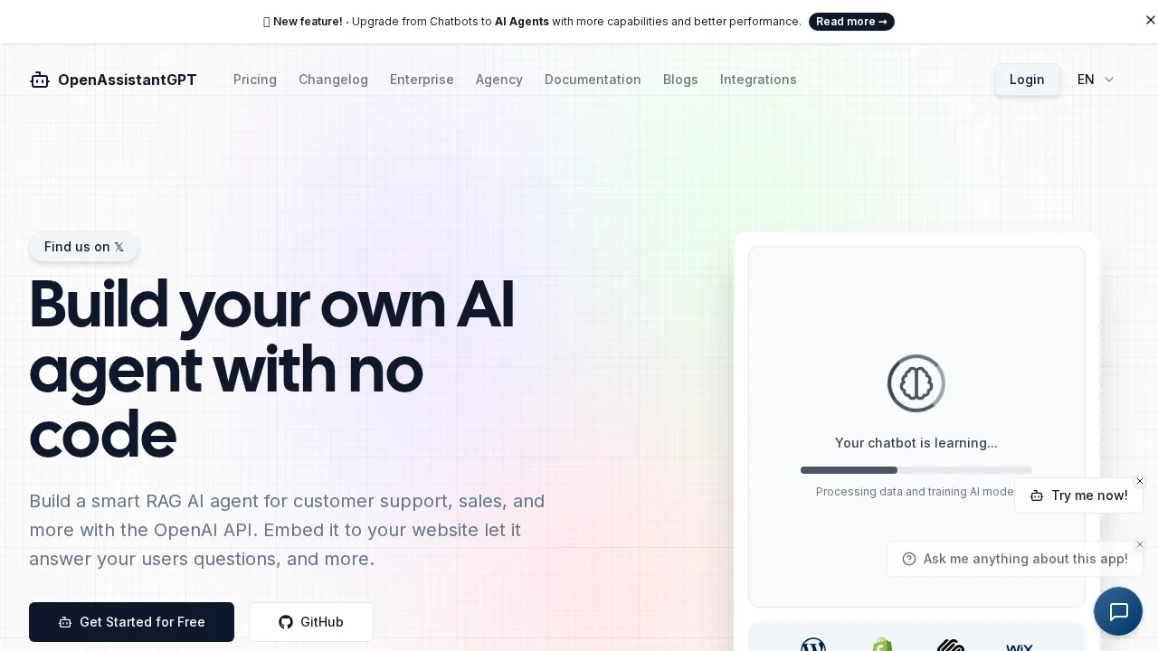 OpenAssistantGPT screenshot 1