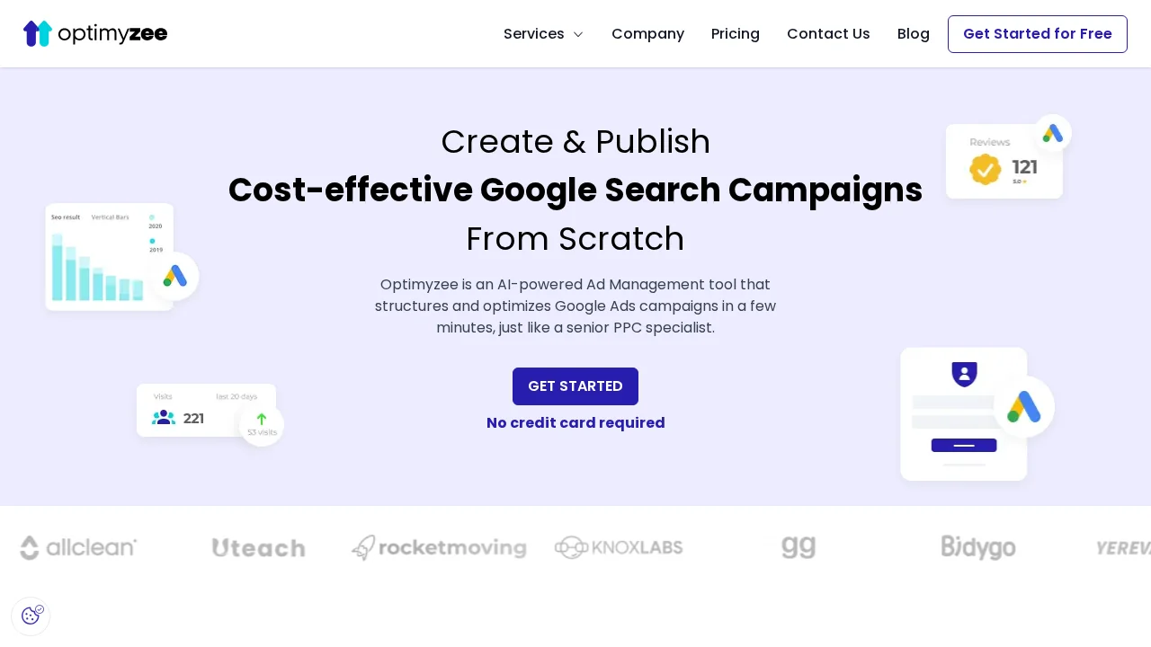 Optimyzee: AI-Powered Google Ads Optimization Tool screenshot 1