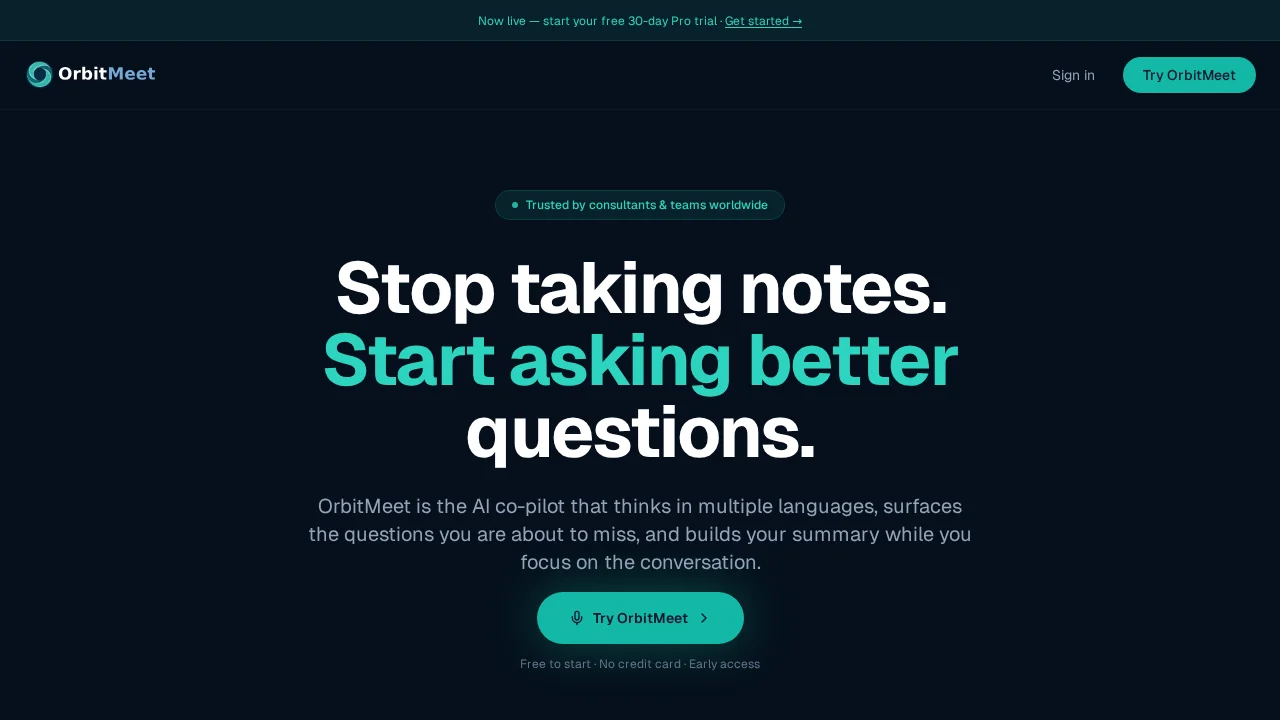 OrbitMeet screenshot 1