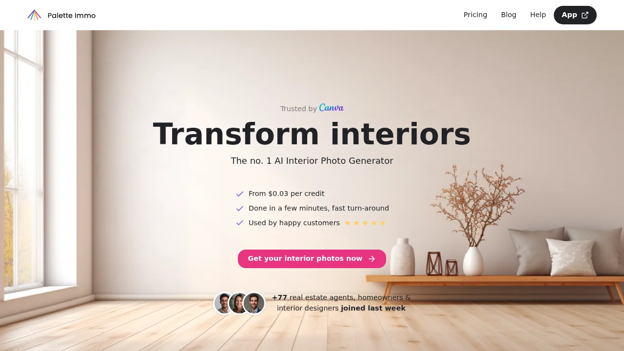 Palette Immo screenshot 1