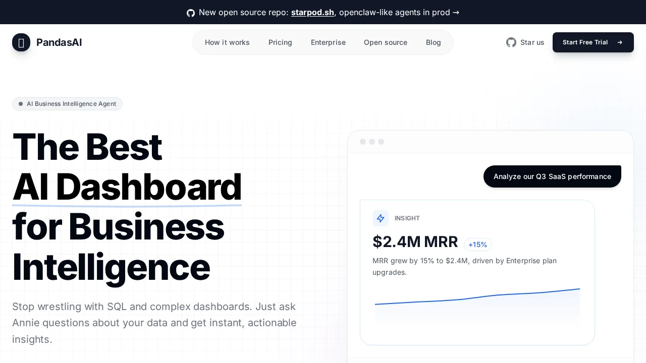 PandasAI screenshot 1