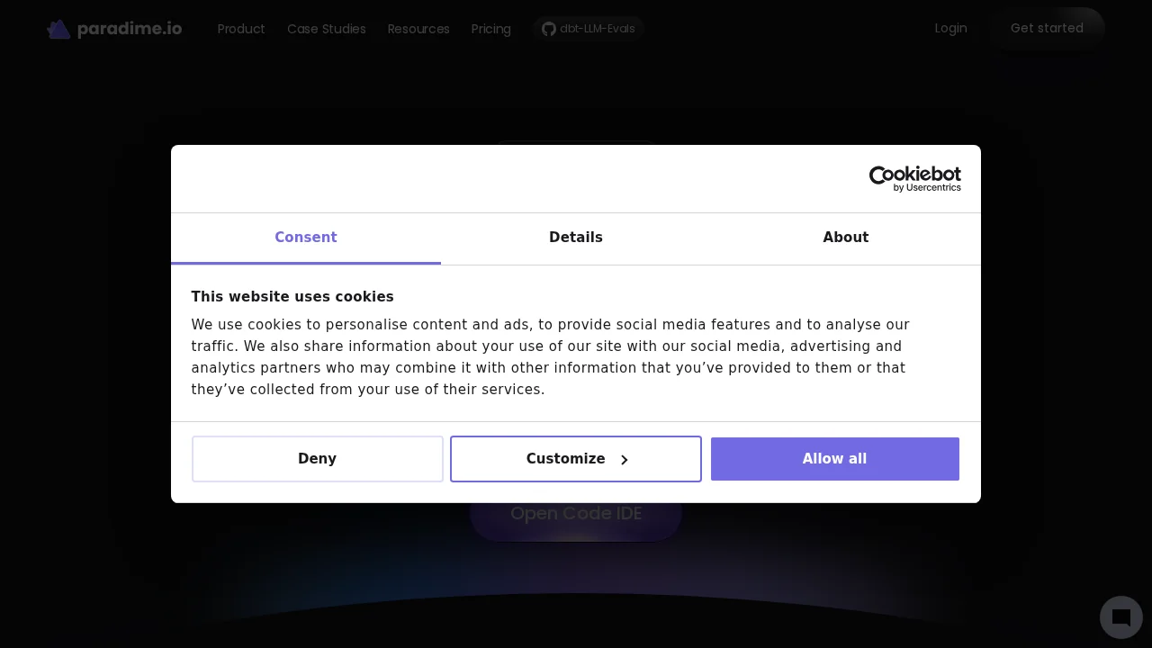 Paradime screenshot 1