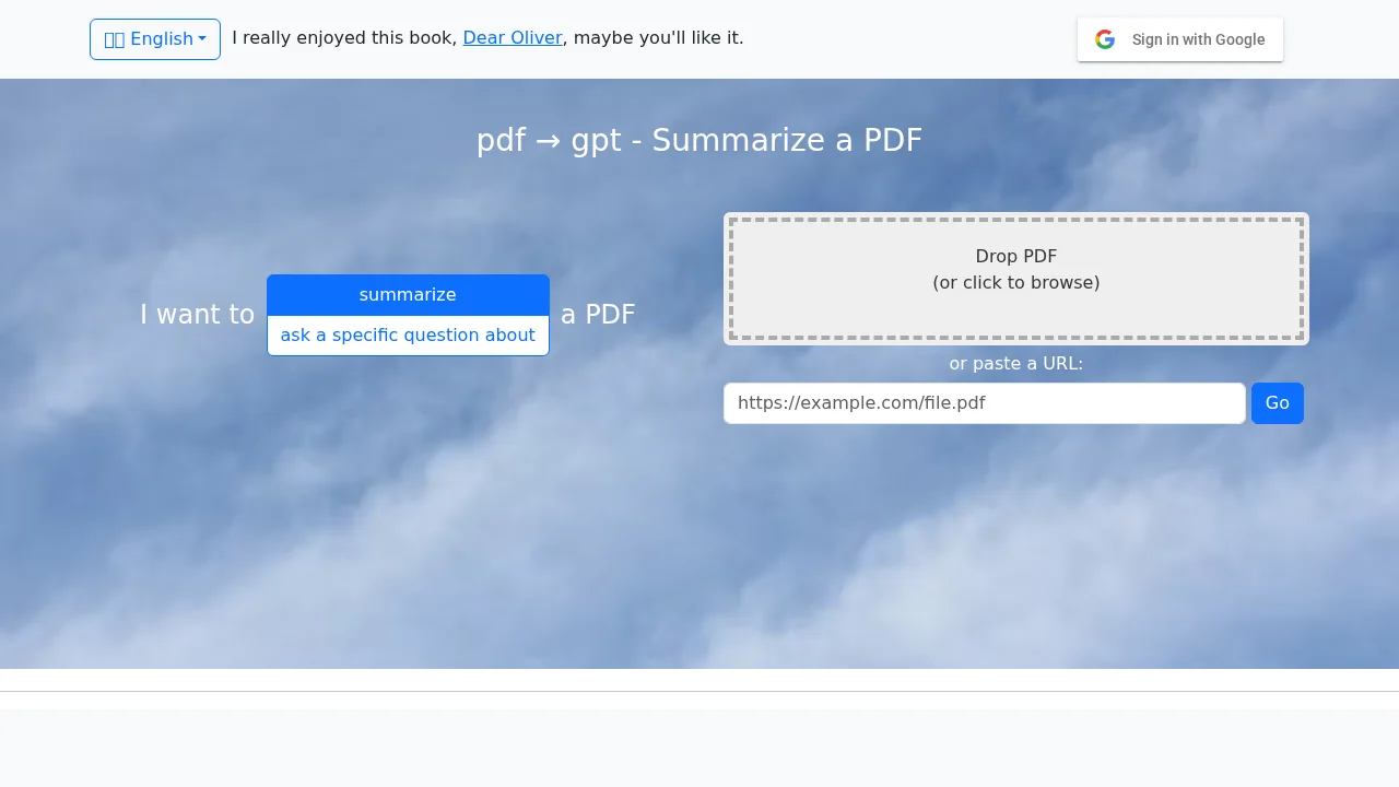 pdf2gpt screenshot 1