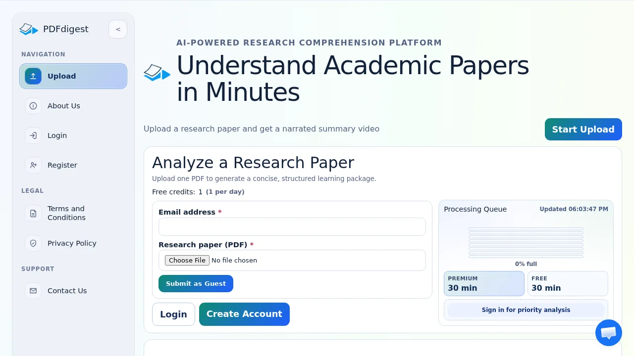 PDFdigest screenshot 1
