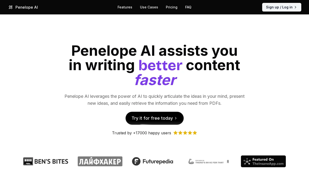 Penelope AI screenshot 1