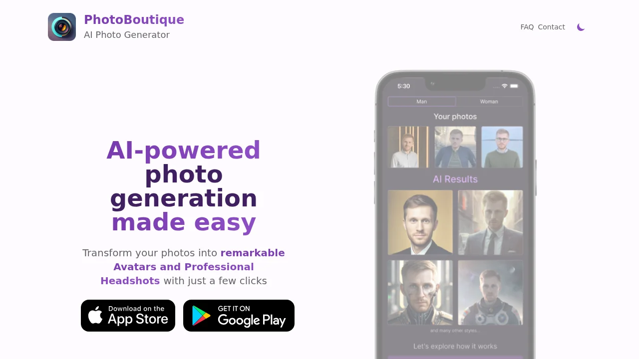 PhotoBoutique screenshot 1