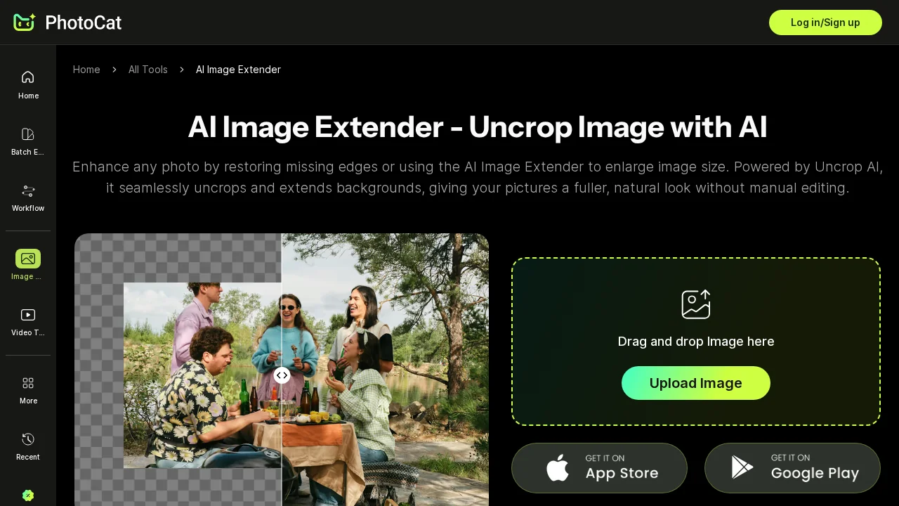 PhotoCat AI Image Extender screenshot 1