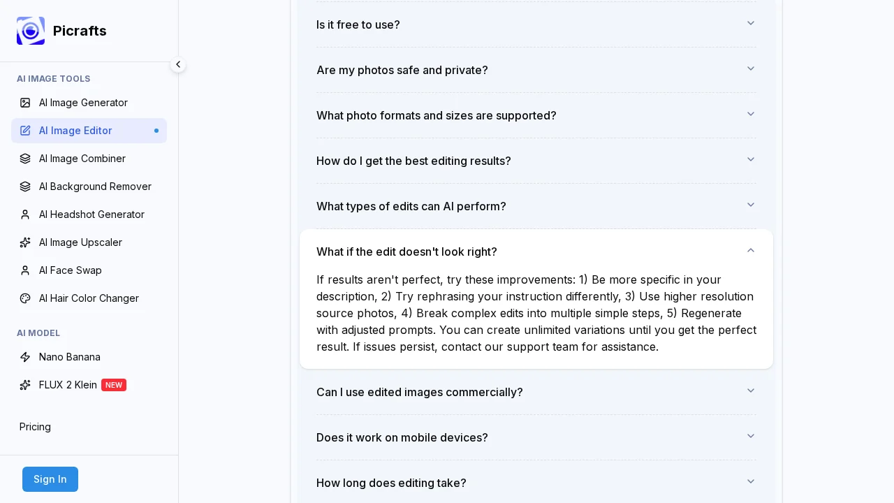 PiCrafts AI Image Editor screenshot 1