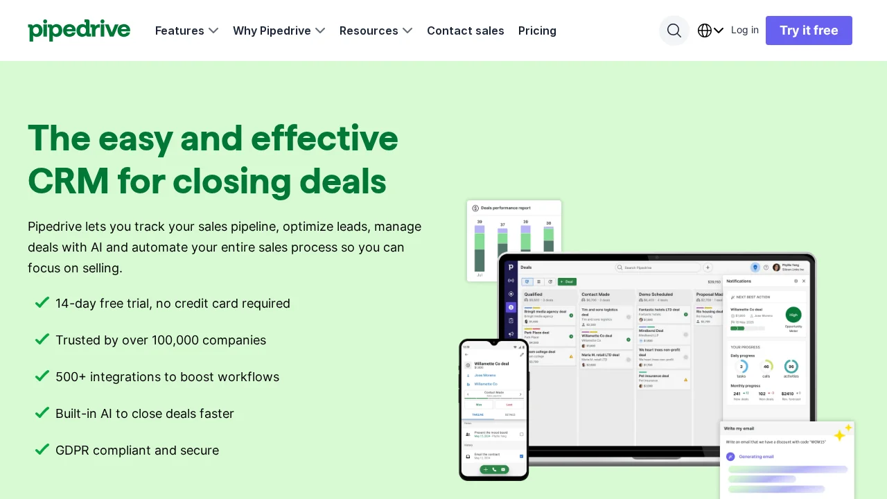 Pipedrive screenshot 1