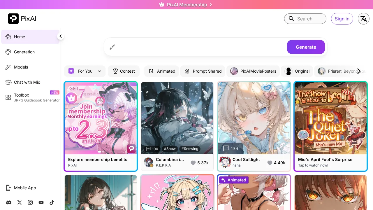 PixAI Art screenshot 1