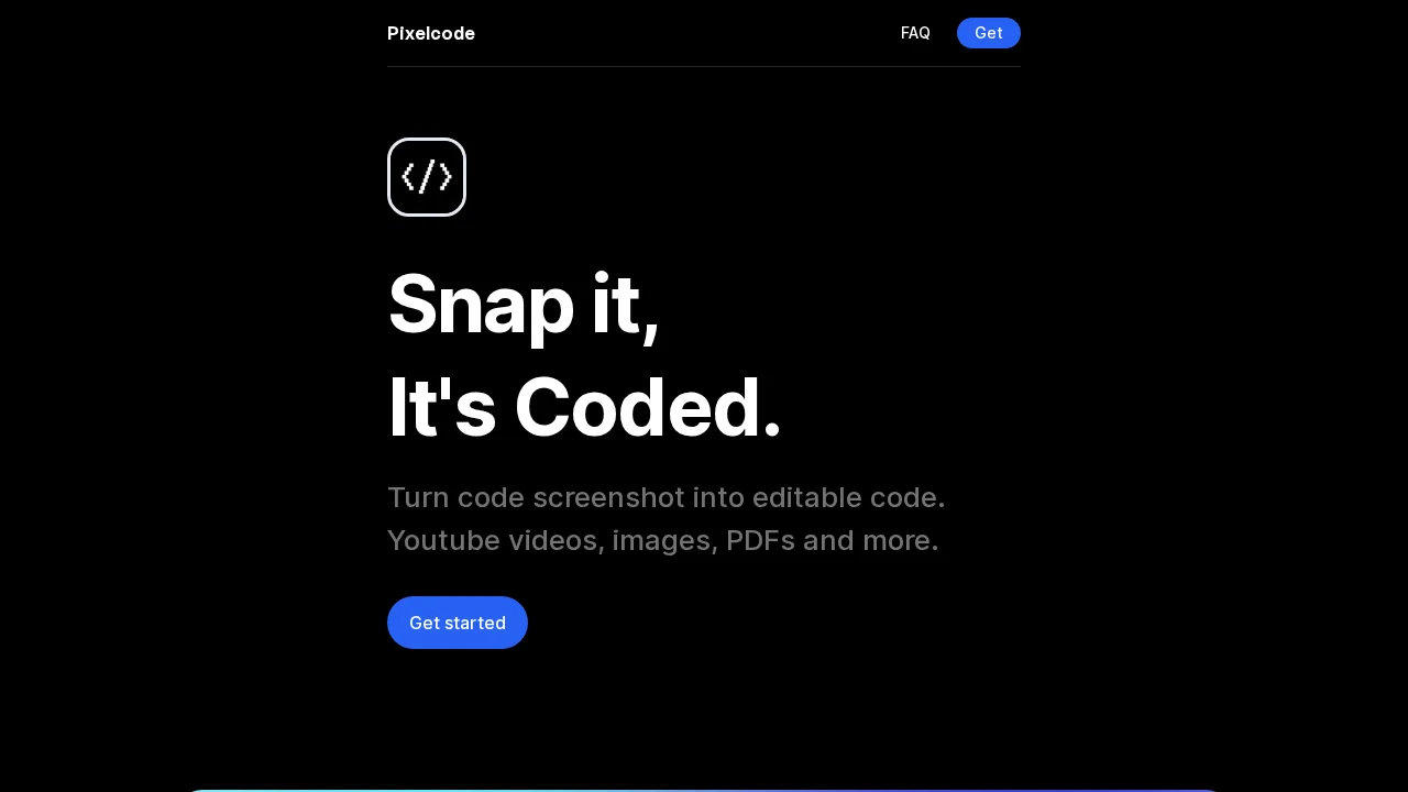 Pixelcode screenshot 1