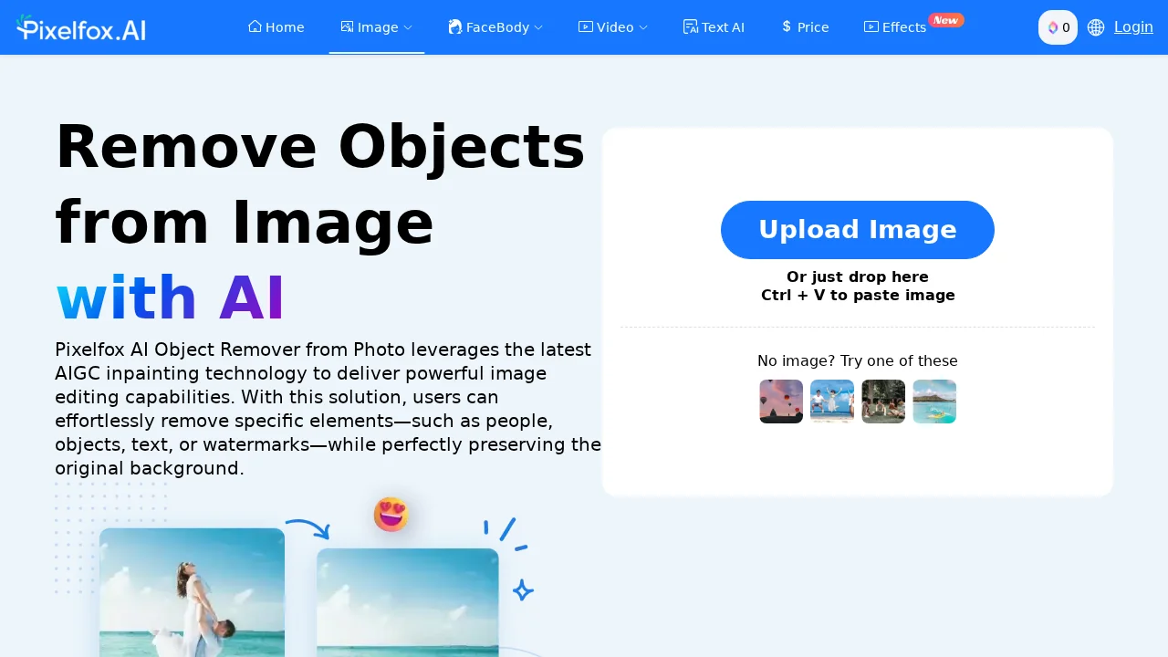 Pixelfox Objects Remover screenshot 1