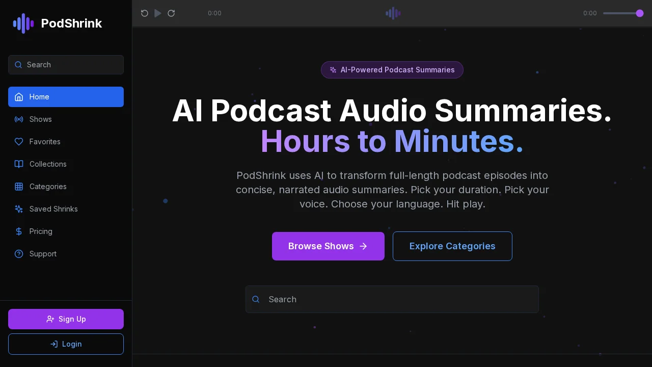 PodShrink screenshot 1