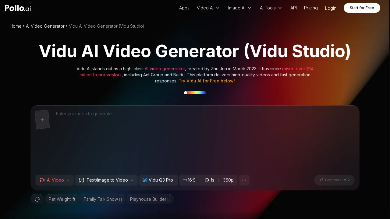 Pollo AI | Vidu AI screenshot 1
