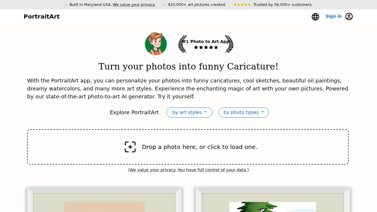 PortraitArt screenshot 1