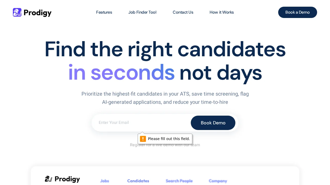 Prodigy Recruiter AI Copilot screenshot 1